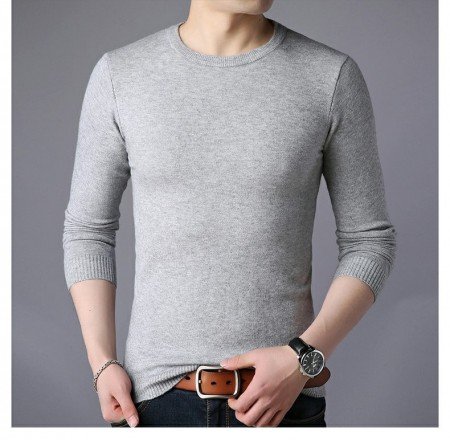 T-Shirt V-Neck Long Sleeve Men