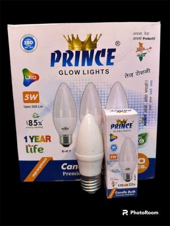 5W CANDLE BULB WITH BOX (WHITE)