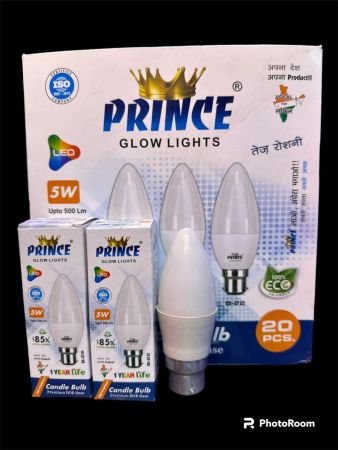 5W CANDLE BULB WITH BOX (WHITE)