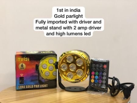 06 LED PAR LIGHT (GOLDEN BODY)