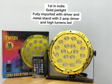 18 LED PAR LIGHT (GOLDEN BODY)