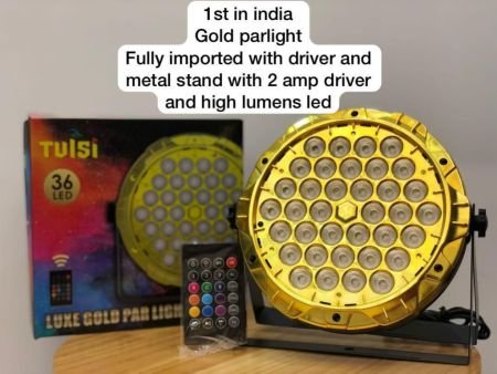 36 LED PAR LIGHT (GOLDEN BODY)